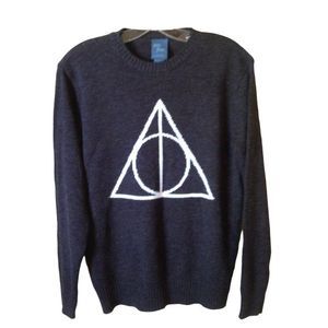 Harry Potter Adult Deathly Hallows Sweater Small